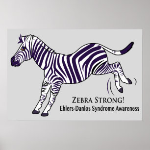 Affiches Syndrome de Zebra Strong Ehlers-Danlos