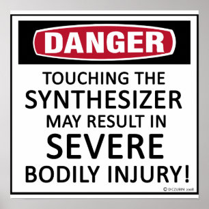 Affiches Synthétiseur de danger