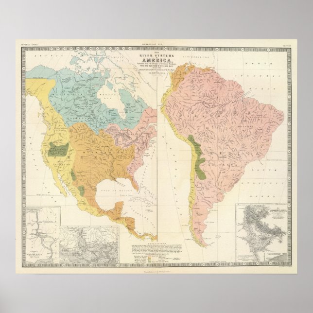 Affiches Systèmes fluviaux américains (Devant)