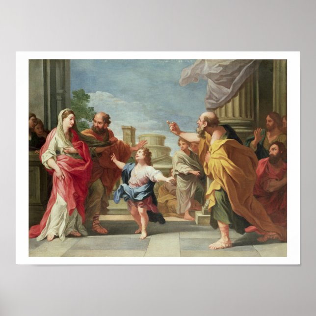Affiches T32126 Chrétien Preaching in the Temple (Devant)