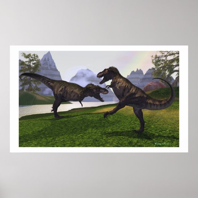 AFFICHES T-REX COMBAT (Devant)