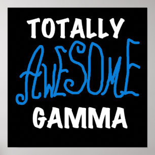 Affiches T-shirts et cadeaux bleus gamma totalement