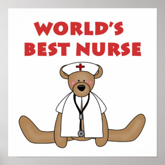 Affiches T-shirts et cadeaux de Bear World's Best Nurse
