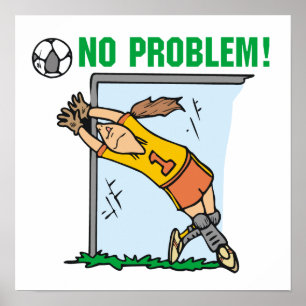 Affiches T-shirts et cadeaux de gardienne de but de footbal