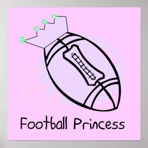 Affiches T-shirts et cadeaux de la princesse de football
