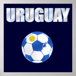 Affiches T-shirts et cadeaux du football de l'Uruguay
