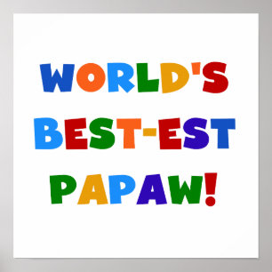 Affiches T-shirts et cadeaux lumineux de papaye de Meilleur