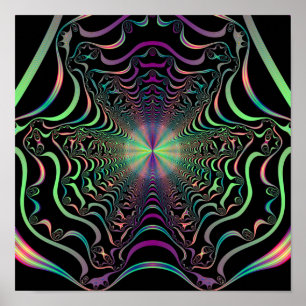 Affiches Tabac Abstrait Pastel Fractal Web