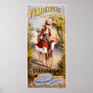 Affiches Tabac de vélo sur rail