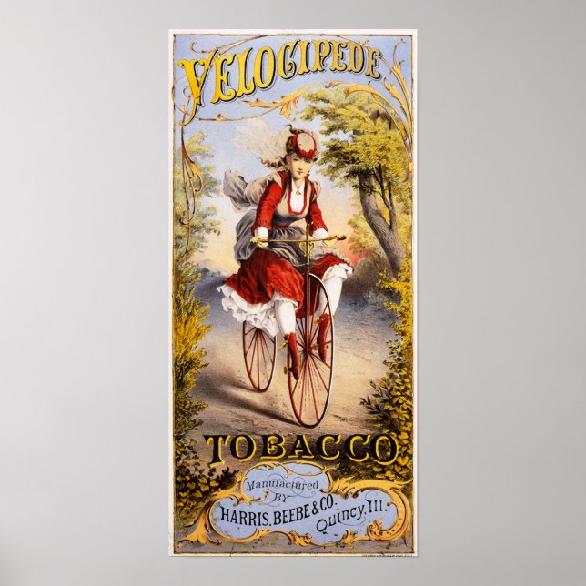 Affiches Tabac vélocipé (Devant)