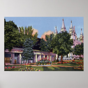 Affiches Tabernacle et temple mormons de Salt Lake City