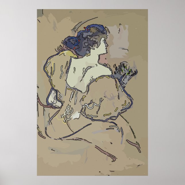 Affiches Table à habiller pour femme vintage (Devant)