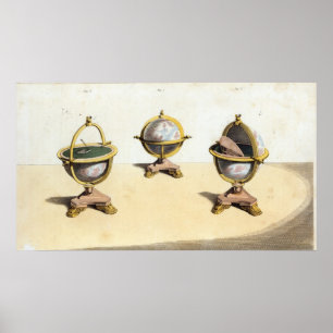 Affiches Table de rédaction du Globe Cabinett de Pitt