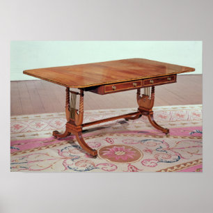 Affiches Table sofa avec pieds de harpe par Thomas