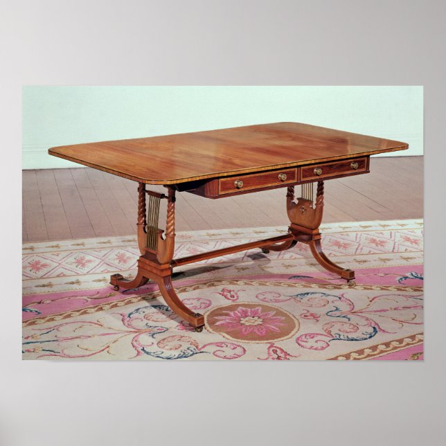 Affiches Table sofa avec pieds de harpe par Thomas (Devant)