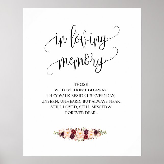 Affiches Tablette de souvenir de mariage en souvenir affect (Devant)