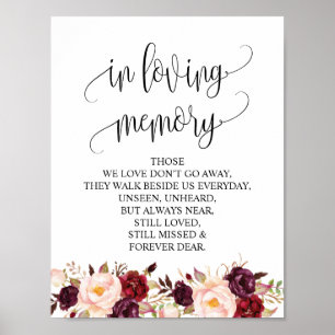 Affiches Tablette de souvenir de mariage en souvenir affect
