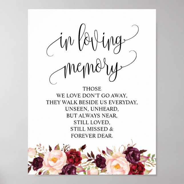 Affiches Tablette de souvenir de mariage en souvenir affect (Devant)