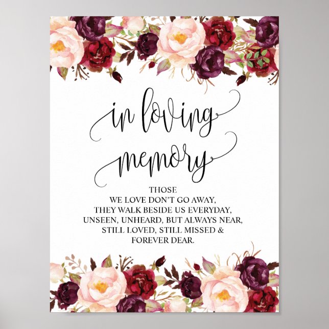 Affiches Tablette de souvenir de mariage en souvenir affect (Devant)