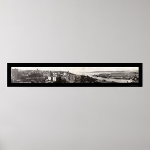 Affiches Tacoma, photo 1919 d'horizon de WA