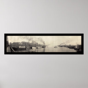 Affiches Tacoma WA embarque la photo 1908