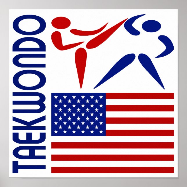 Affiches Taekwondo États-Unis (Devant)