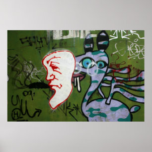 Affiches Taiwanese graffiti, Taipei, Taiwan