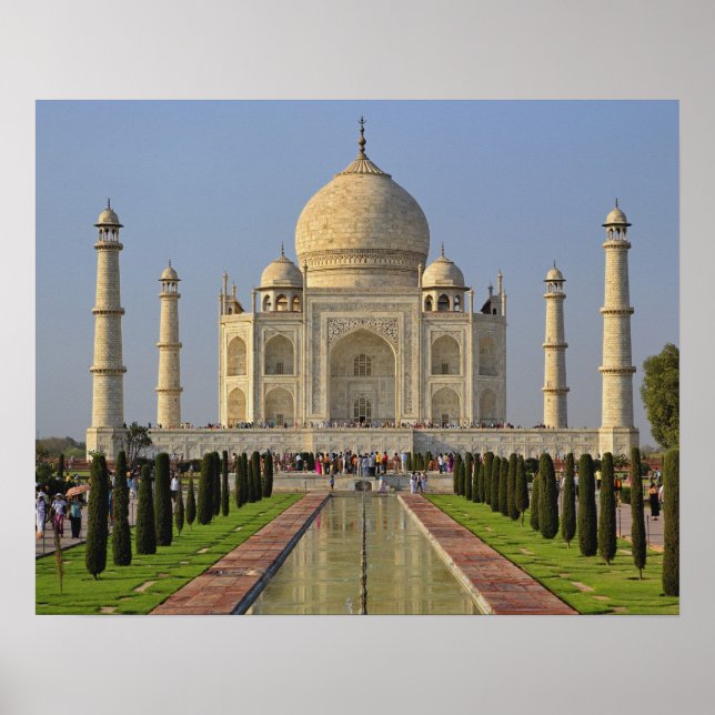 Affiches Taj Mahal, un mausolée situé à Agra, en Inde, 2 (Devant)