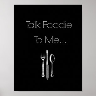 Affiches Talk Foody to Me - Cuisine Mur Art