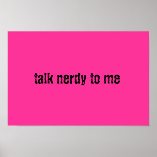 Affiches Talk Nerdy