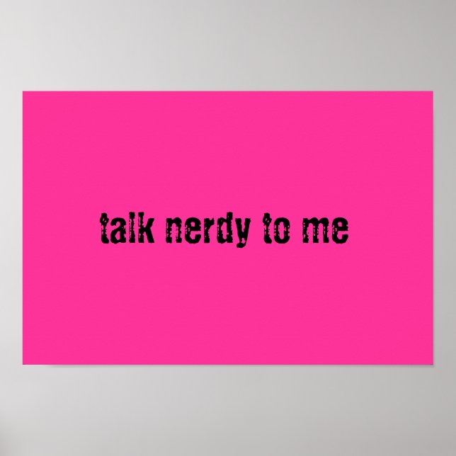 Affiches Talk Nerdy (Devant)