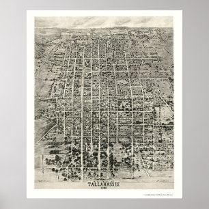 Affiches Tallahassee, FL Carte panoramique - 1926