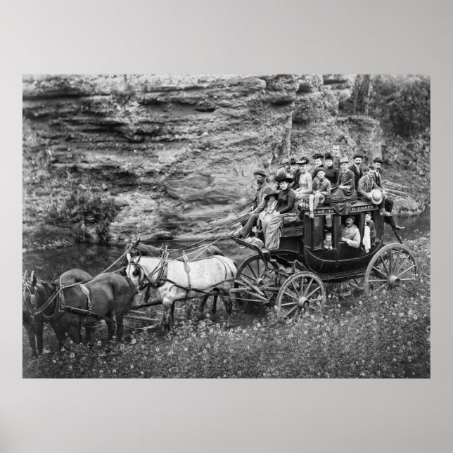 Affiches TALLYHO COACH PARTY c. 1889 (Devant)