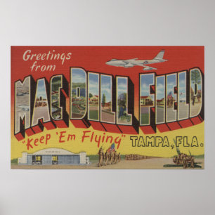 Affiches Tampa, la Floride - salutations de gisement