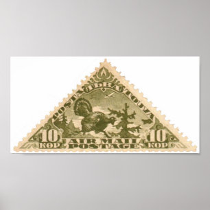 Affiches Tannu Tuva 10 Turkey Olive Triangle Stamp Folio