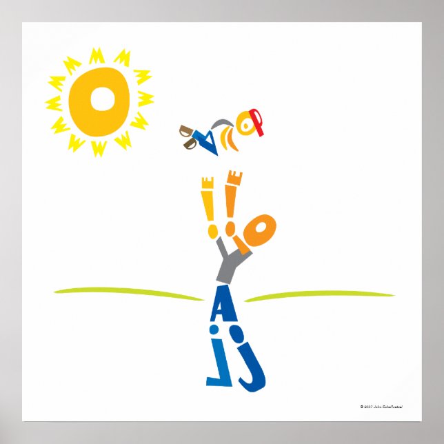 Affiches Tapez Papa Print - Bonne Fête des pères ! (Devant)