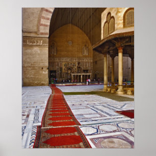 Affiches Tapis de prière menant à une mosquée islamique, Le