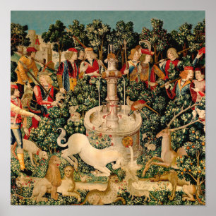 Affiches Tapisseries de licorne trouvée légende mythe art m