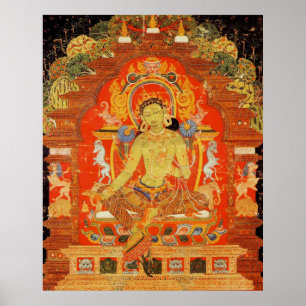 Affiches Tara verte déesse tibétaine