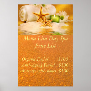 Affiches Tarif spa