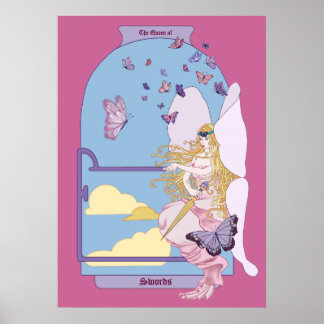 Affiches Tarot la reine des épées
