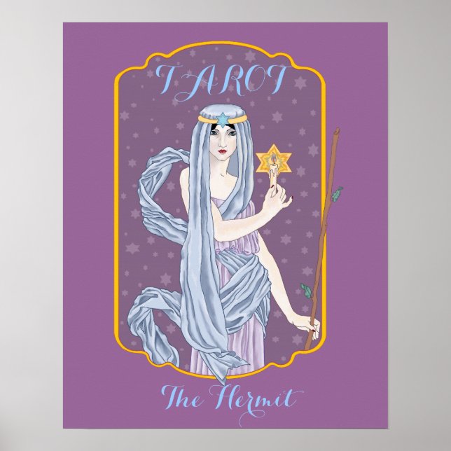 Affiches Tarot L'Hermite (Devant)