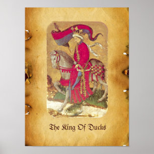 Affiches Tarots antiquaires /Cartes de cour allemandes/Roi 