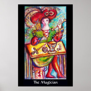 AFFICHES TAROTS DES OMBRES PERDUES /LE MAGICIEN