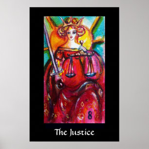 AFFICHES TAROTS OF THE LOST SHADOWS /THE JUSTICE