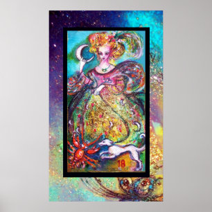 AFFICHES TAROTS OF THE LOST SHADOWS /THE MOON LADY