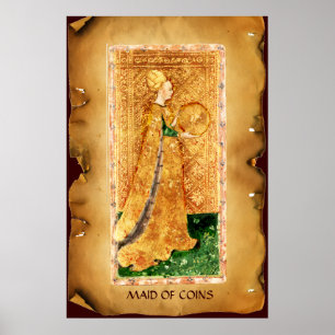 AFFICHES TAROTS RENAISSANCE ANTIQUES  / MÈRE DE COINS
