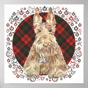 Affiches Tartan Scottie Blé