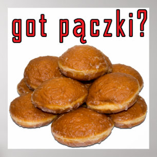 Affiches t'as paczki ? Dessert polonais