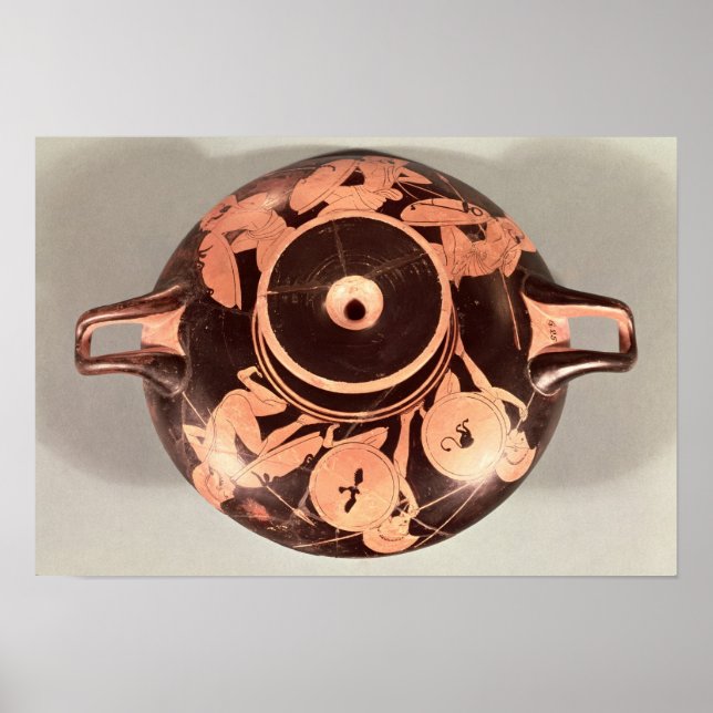 Affiches Tasse à silhouette rouge (Devant)